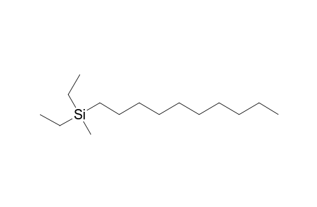 Silane, decyldiethylmethyl-