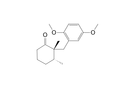 (2R,3R)-2-(2,5-Dimethoxybenzyl)-2,3-dimethylcyclohexanone