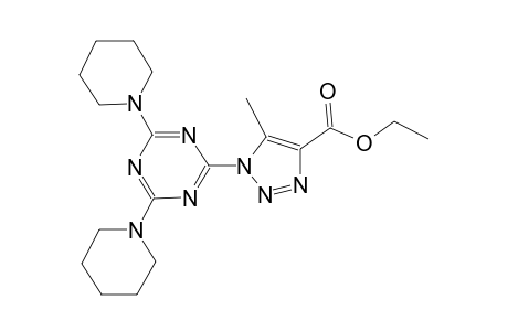 1H-1,2,3-triazole-4-carboxylic acid, 1-[4,6-di(1-piperidinyl)-1,3,5-triazin-2-yl]-5-methyl-, ethyl ester