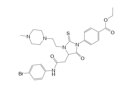 benzoic acid, 4-[4-[2-[(4-bromophenyl)amino]-2-oxoethyl]-3-[2-(4-methyl-1-piperazinyl)ethyl]-5-oxo-2-thioxo-1-imidazolidinyl]-, ethyl ester