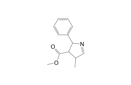 Methyl 3-methyl-5-phenyl-1-pyrroline-4-carboxylate (3,4-trans-4,5-cis)