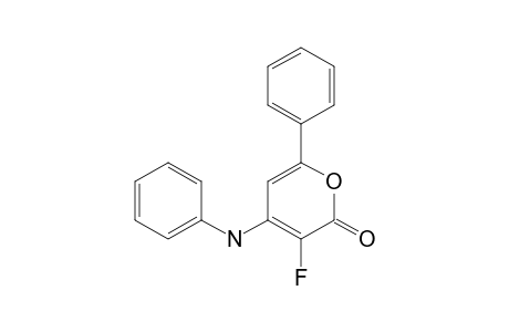 4-(PHENYLAMINO)-3-FLUORO-6-PHENYL-2H-PYRAN-2-ONE
