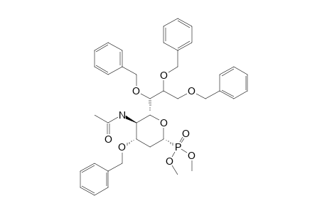 DIMETHYL-(4-ACETAMIDO-3,6,7,8-TETRA-O-BENZYL-2,4-DIDEOXY-D-GLYCERO-ALPHA-D-GALACTOOCTOPYRANOSYL)-PHOSPHONATE
