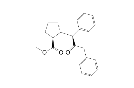 Methyl (+)-(1S,2R,1'S)-2-( 2'-Oxo-1',3'-diphenylpropyl)cyclopentanecarboxylate