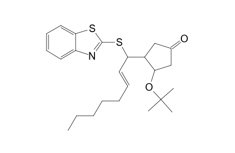 (1'R*,2'E,3R*,4R*)-3-TERT.-BUTOXY-4-[1'-(BENZOTHIAZOL-2''-YL-THIO)-OCT-2'-ENYL]-CYCLOPENTANONE