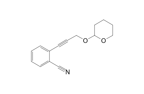 2-(3-tetrahydropyran-2-yloxyprop-1-ynyl)benzonitrile