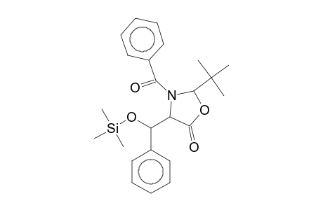 2-tert-Butyl-3-(phenylcarbonyl)-4-[phenyl(trimethylsilyloxy)methyl]-1,3-oxazolidin-5-one