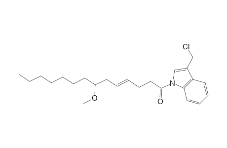 1-[3-(chloromethyl)indol-1-yl]-7-methoxy-tetradec-4-en-1-one