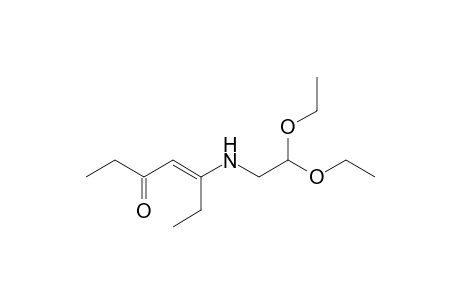 5-[(2,2-diethoxyethyl)amino]hept-4-en-3-one