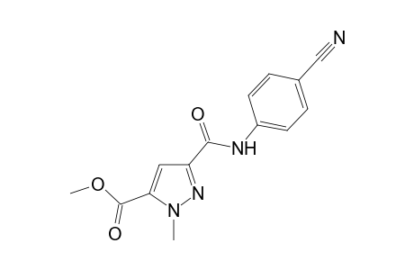 1H-Pyrazole-5-carboxylic acid, 3-[[(4-cyanophenyl)amino]carbonyl]-1-methyl-, methyl ester