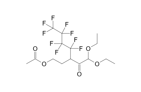 5,5-Diethoxy-4-oxo-3-(perfluorobutyl)pentyl Acetate