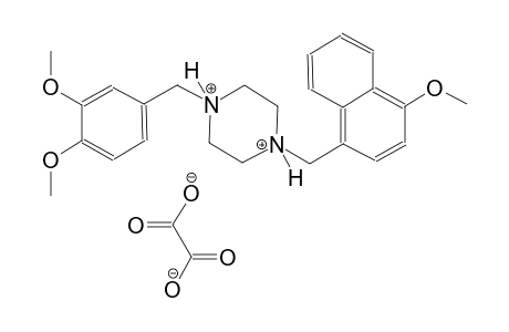 1-(3,4-dimethoxybenzyl)-4-[(4-methoxy-1-naphthyl)methyl]piperazinediium oxalate