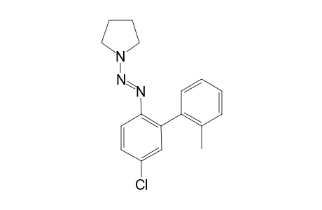 (E)-1-((5-Chloro-2'-methyl-[1,1'-biphenyl]-2-yl)diazenyl)-pyrrolidine