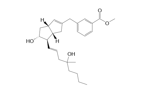 (1S,5S,6R,7R)-7-Hydroxy-6-[(E,S)-4-hydroxy-4-methyl-1-octenyl]-3-(3-methoxycarbonylbenzyl)bicyclo[3.3.0]-2-octene