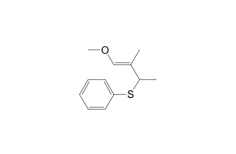 Benzene, [(3-methoxy-1,2-dimethyl-2-propenyl)thio]-, (E)-