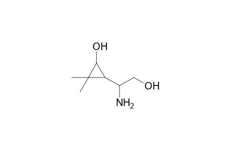 3-[1-Amino-2-hydroxyethyl]-2,2-dimethylcyclopropanol