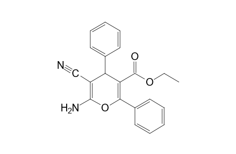6-amino-5-cyano-2,4-diphenyl-4H-pyran-3-carboxylic acid, ethyl ester