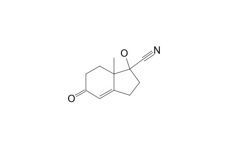 1-BETA-HYDROXY-7A-BETA-METHYL-5-OXO-2,3,5,6,7,7A-HEXAHYDRO-1H-INDENE-1-ALPHA-CARBONITRILE