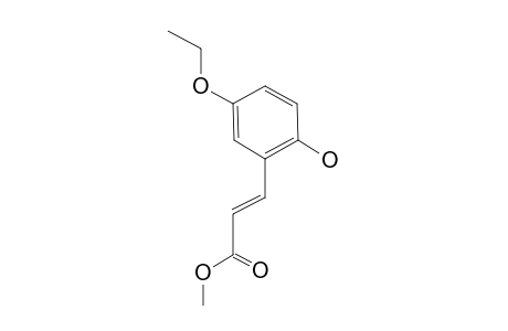 METHYL-5-ETHOXY-2-HYDROXY-CINNAMATE