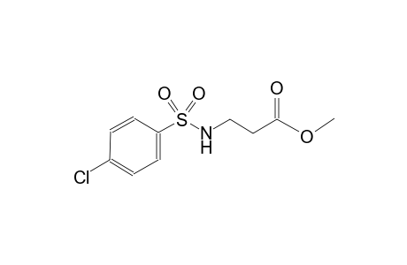 beta-alanine, N-[(4-chlorophenyl)sulfonyl]-, methyl ester