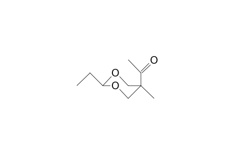 cis-5-Acetyl-2-ethyl-5-methyl-1,3-dioxane