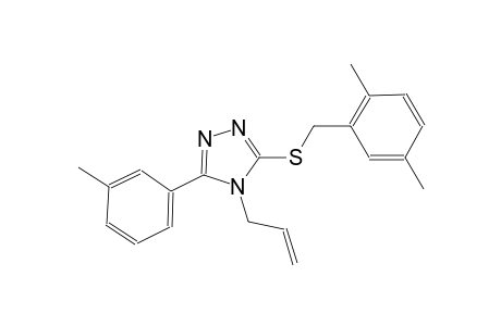 4-allyl-3-[(2,5-dimethylbenzyl)sulfanyl]-5-(3-methylphenyl)-4H-1,2,4-triazole