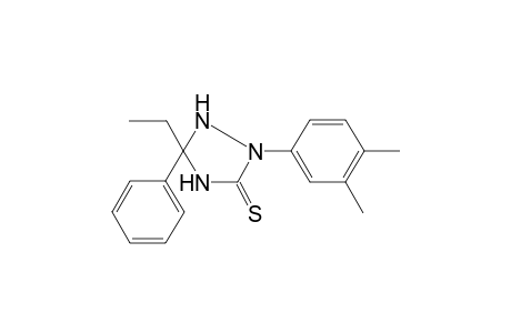 2-(3,4-Dimethylphenyl)-5-ethyl-5-phenyl-1,2,4-triazolidine-3-thione