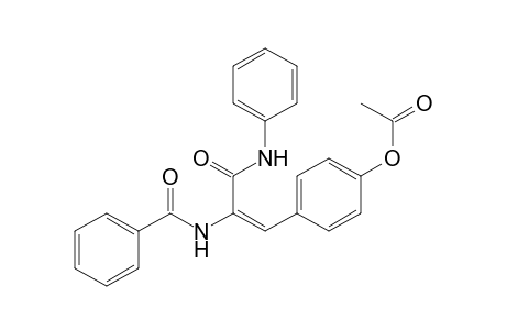 Acetic acid 4-(2-benzoylamino-2-phenylcarbamoyl-vinyl)-phenyl ester