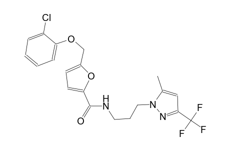 5-[(2-chlorophenoxy)methyl]-N-{3-[5-methyl-3-(trifluoromethyl)-1H-pyrazol-1-yl]propyl}-2-furamide