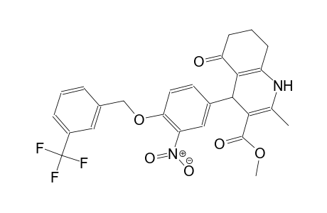 methyl 2-methyl-4-(3-nitro-4-{[3-(trifluoromethyl)benzyl]oxy}phenyl)-5-oxo-1,4,5,6,7,8-hexahydro-3-quinolinecarboxylate