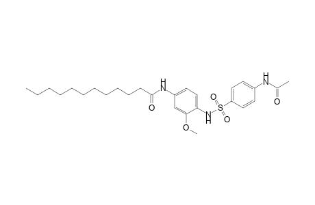 Dodecanamide, N-[4-[[[4-(acetylamino)phenyl]sulfonyl]amino]-3-methoxyphenyl]-