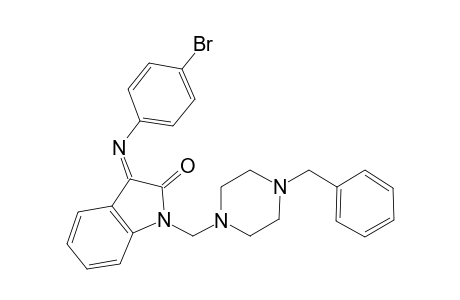 1-(4-Benzyl-piperazin-1-ylmethyl)-3-(4-bromo-phenylimino)-1,3-dihydro-indol-2-one
