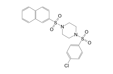 piperazine, 1-[(4-chlorophenyl)sulfonyl]-4-(2-naphthalenylsulfonyl)-