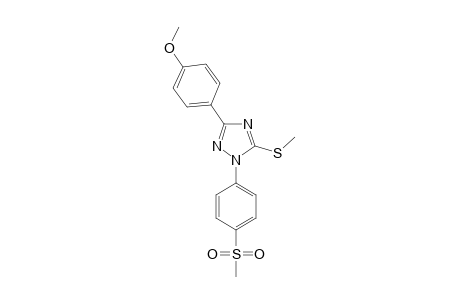 1-[4-(METHYLSULFONYL)-PHENYL]-3-(4-METHOXYPHENYL)-5-(METHYLTHIO)-1H-1,2,4-TRIAZOLE