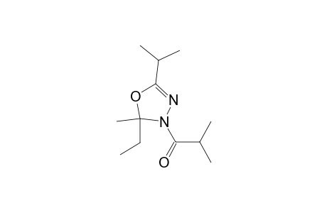 1-(2-Ethyl-2-methyl-5-propan-2-yl-1,3,4-oxadiazol-3-yl)-2-methyl-1-propanone