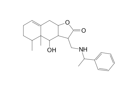 3H-Naphtho[2,3-b]furan-2-one, 4-hydroxy-4a,5-dimethyl-3-[(1-phenylethylamino)methyl]-3a,4,4a,5,6,7,9,9a-octahydro-