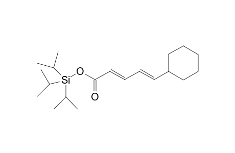 Triisopropylsilyl 5-cyclohexylpenta-2E,4E-dienoate