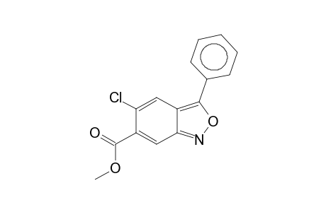 2,1-Benzisoxazole-6-carboxylic acid, 5-chloro-3-phenyl-, methyl ester