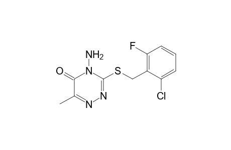 4-amino-3-[(2-chloro-6-fluorobenzyl)thio]-6-methyl-as-triazin-5(4H)-one