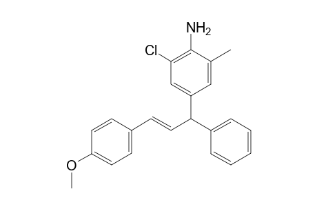 (E)-2-Chloro-4-[3-(4-Methoxyphenyl)-1-phenylallyl]-6-methylaniline