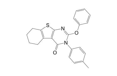 2-(Phenyloxy)-3-(4-methylphenyl)-5,6,7,8-tetrahydrobenzothieno[2,3-d]pyrimidin-4(3H)-one