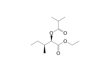 Ethyl (2RS, 3SR)-2-isobutyryloxy-3-methylpentanoate