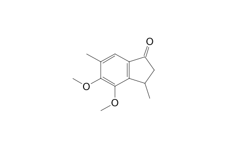 (+-)-2,3-Dihydro-4,5-dimethoxy-3,6-dimethyl-1H-inden-1-one