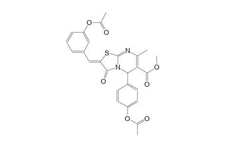 methyl (2Z)-2-[3-(acetyloxy)benzylidene]-5-[4-(acetyloxy)phenyl]-7-methyl-3-oxo-2,3-dihydro-5H-[1,3]thiazolo[3,2-a]pyrimidine-6-carboxylate