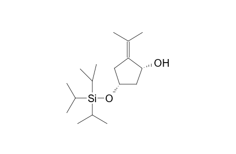 (1R*,4R*)-2-(Propan-2-yliene)-4-{[tris(propan-2-yl)silyl]oxy}cyclopentan-1-ol