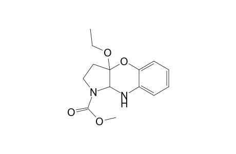 Pyrrolo[3,2-b][1,4]benzoxazine-1(2H)-carboxylic acid,3a-ethoxy-3,3a,9,9a-tetrahydro-, methyl ester