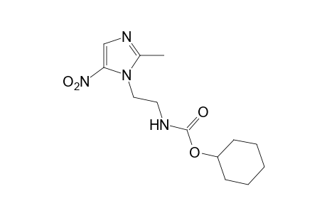 [2-(2-methyl-5-nitroimidazol-1-yl)ethyl]carbamic acid, cyclohexyl ester