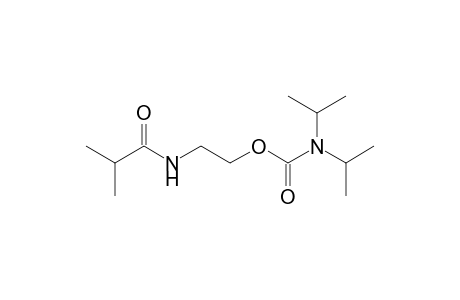 2-(2-Methylpropanoylamino)ethyl N,N-di(propan-2-yl)carbamate