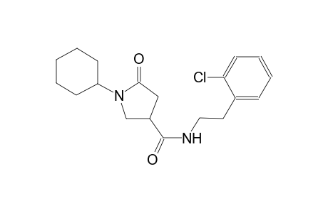 3-pyrrolidinecarboxamide, N-[2-(2-chlorophenyl)ethyl]-1-cyclohexyl-5-oxo-