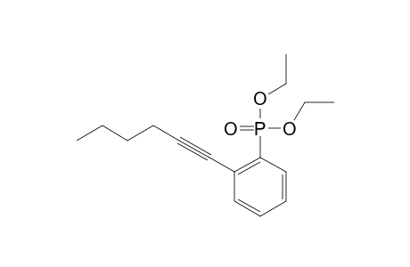 (2-Hex-1-ynyl-phenyl)-phosphonic Acid Diethyl Ester